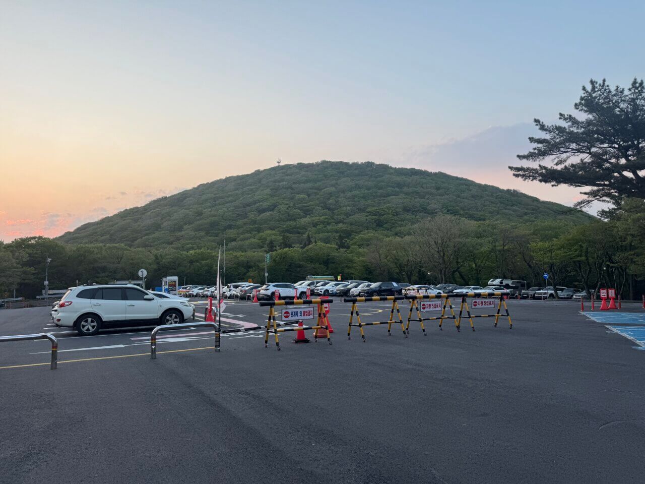 제주도 한라산 성판악코스 주차장