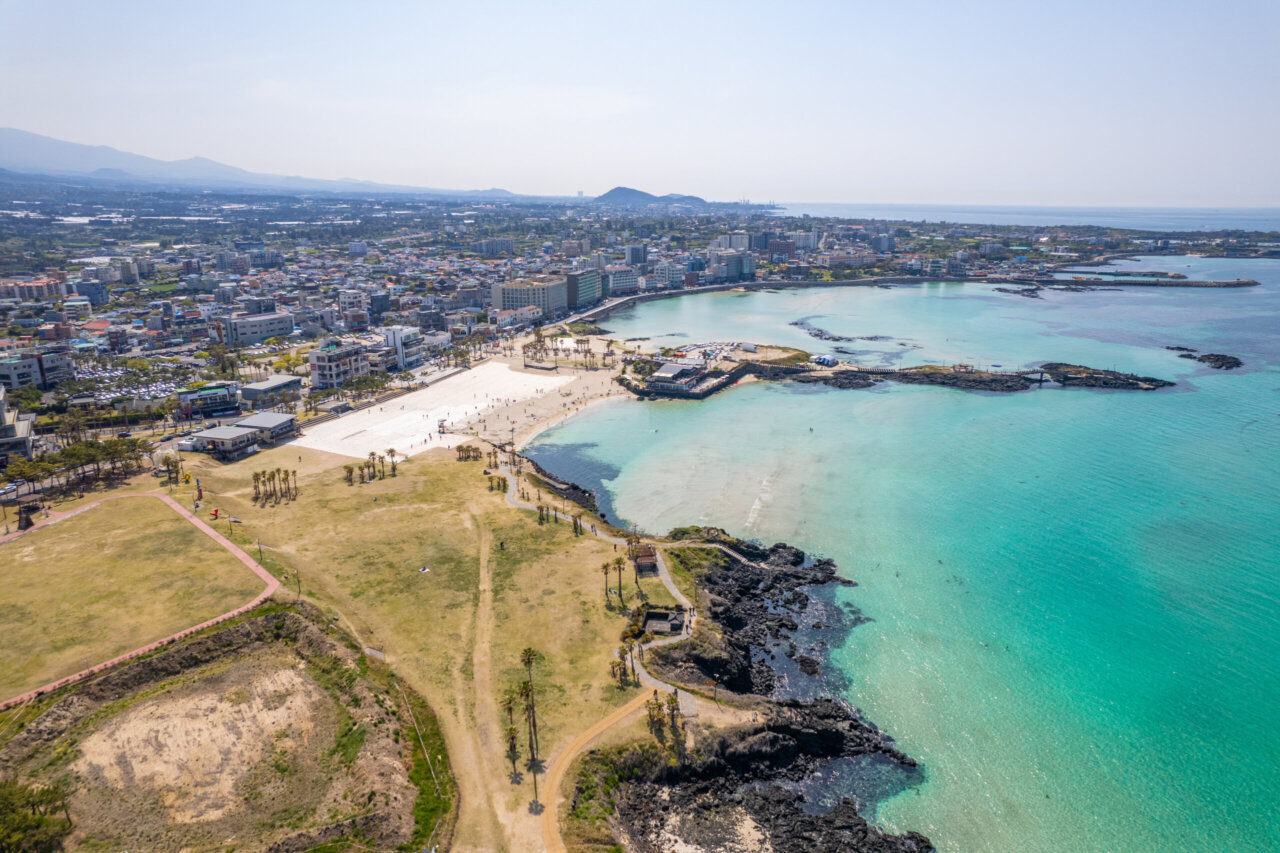함덕해변 항공뷰